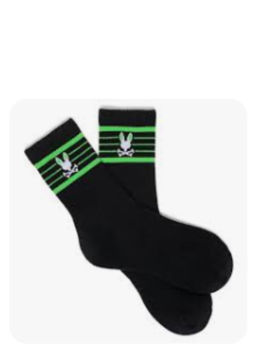 Psycho Bunny Striped Sport Crew Socks